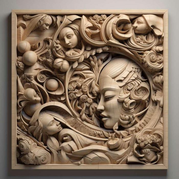 نموذج ثلاثي الأبعاد لآلة CNC 3D Art 